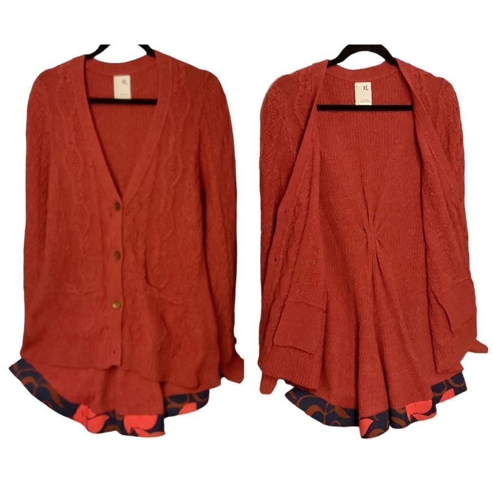 Anthropologie, Far Away from Hi-Low Long Cardi XL